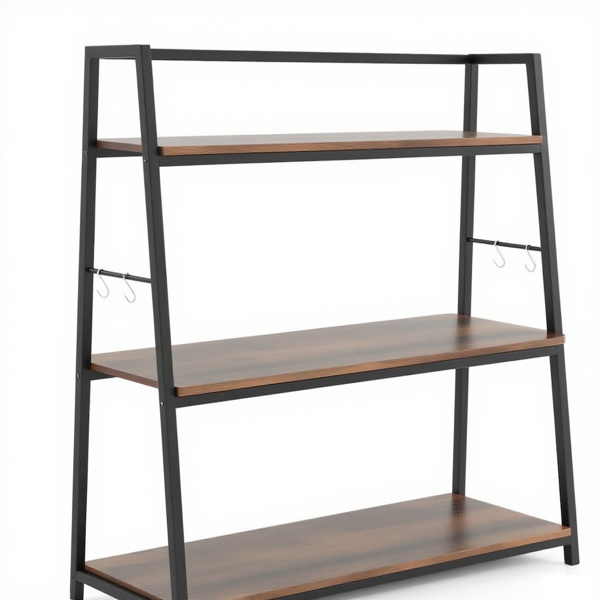 COSTWAY Suporte para Roupas, Suporte para Casaco Autónomo com 2 Estantes e Carril de Roupa Resistente,