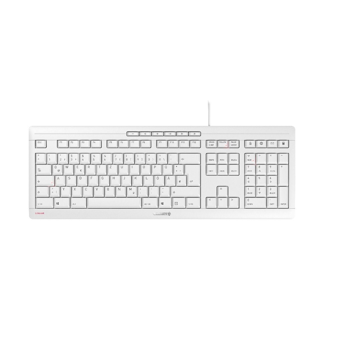 Cherry Stream Keyboard Tastatur Usb Deutsch (jk-8500de-0) (jk8500de0)