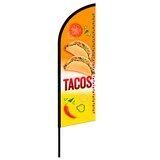 thumbnail of Drapeau Tacos 3m08 - mât + voile - Drapeaupublicitaire