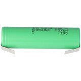 thumbnail of INR18650-25R 2500mAh 3,6V - 3,7V ungeschützt mit Lötfahne U Form, 64,85x18,3mm