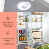 thumbnail of Brooklyn 42 Mini-Kühlschrank Glastür LED Ablage Silber