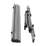 thumbnail of JAWINIO tuintafel opklapbare tafel in hoogte verstelbaar aluminium zilver