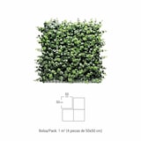 thumbnail of Bonerva | Jardín Vertical Artificial Eucalipto | Pack 4 Piezas 50x50cm (1m²)| Planta artificial decoración oficina, hotel, restaurante | MAL1204