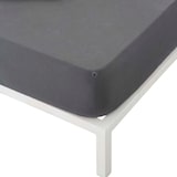 thumbnail of Lençol justo 150 tecido elástico jersey de algodão extra macio fabricado na Espanha Elba Dark Grey/Gris Oscuro Naturals