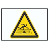 thumbnail of Achtung Nicht trittsicheres Dach Symbol A4 (210x297mm) Schild