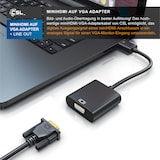 thumbnail of CSL HDMI Typ C (Mini) zu VGA & 3,5mm-Klinke, Full HD Mini HDMI auf VGA Video/Audio Adapter