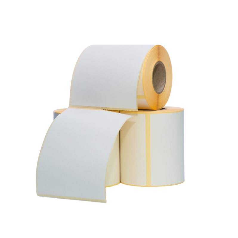 Rollo de etiquetas térmicas de envio ZINTA 100x150mm, A6, núcleo 40mm, 260 et./rollo, blanco