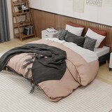 thumbnail of Modernes Minimalistisches Bettgestell 160x200 cm in Grau aus niederländischem Samt, zeitgemäßes Schlafzimmermöbel