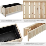 thumbnail of tectake Carré potager BLOMSTER 70 x 30 x 25 cm Marron