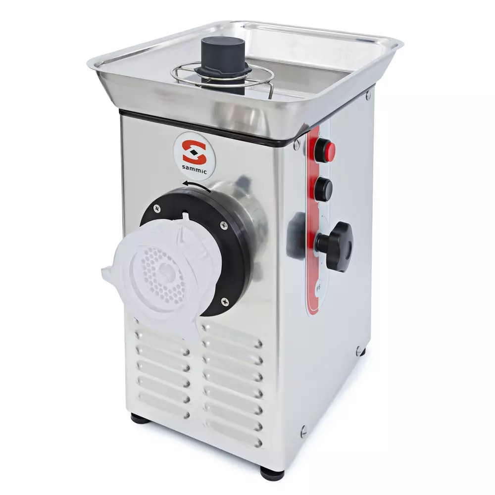 Sammic PS-22 220/60/3 - Motor picadora profesional, 280 kg/h, inox, 1100 W, disco 82 mm, boca 60 mm, enchufe 3P+G, 220 V