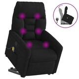 thumbnail of vidaXL Massagesessel mit Aufstehhilfe Schwarz Mikrofasergewebe