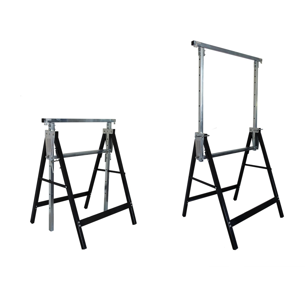 2x Gerüstbock Unterstellbock Klappbock Gerüst Stützbock 400 kg 7-fach höhenverstellbar