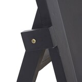 thumbnail of Reclamebord HWC-E51, staand klantenstopper decoratiebord, 66x39x33cm ~ zwart gelakt