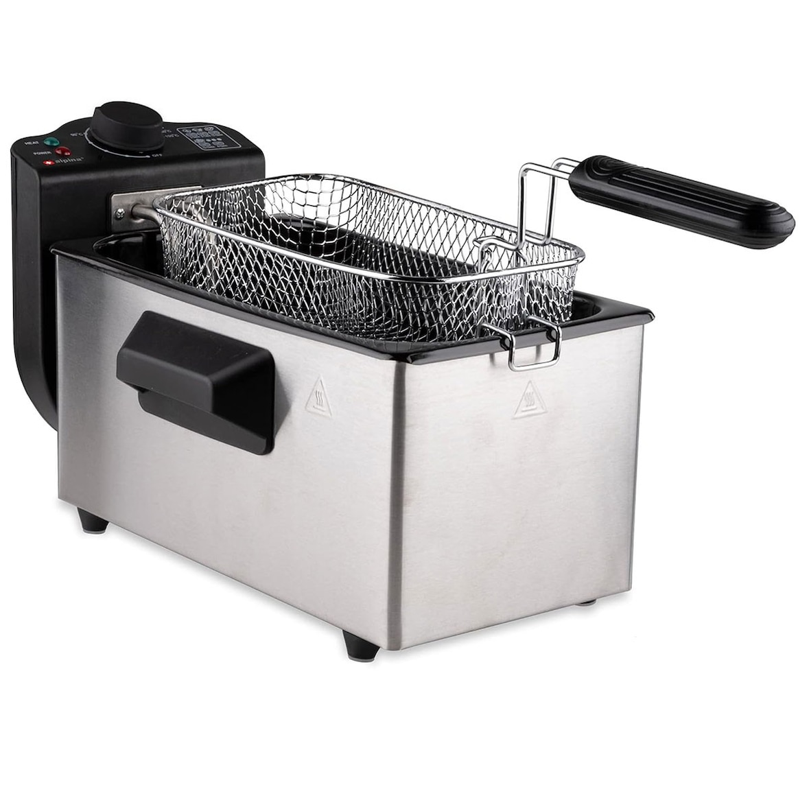 Elektrische Öl-Fritteuse Wanne 3L 2000W 190°C ALPINA