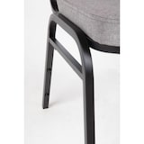 thumbnail of Bolero banketstoelen met vierkante rugleuning, grijs, 4 stuks