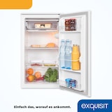 thumbnail of Exquisit Kühlschrank KS116-0-041E weiss | 90 L Volumen | Eisfach | Kühlschrank ohne Gefrierfach freistehend | LED | Kühlschrank klein 50cm Breite