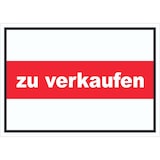 thumbnail of zu verkaufen Schild mit Text Verkaufsschild A5 Rückseite selbstklebend