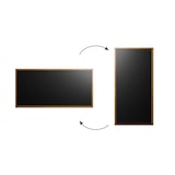 thumbnail of ALLboards Lavagna magnetica da gesso nera 200x100 cm con cornice in legno