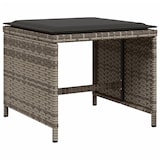 thumbnail of vidaXL 9-tlg. Garten-Essgruppe mit Kissen Grau Poly Rattan