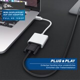 thumbnail of CSL Full HD MiniDP zu DVI Adapter Kabel - Mini DisplayPort zu DVI Buchse