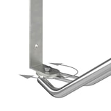 thumbnail of Relaxdays Fahrradständer, 4er Set, Wandmontage, stabiler Stahl, Fahrradwandhalter, 180° schwenkbar, Einzelparker, silber