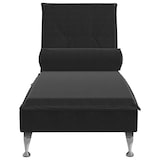 thumbnail of vidaXL Massage-Chaiselongue mit Nackenrolle Schwarz Samt