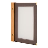 thumbnail of Securit® Carte A5 "Wood" - Marron - 4 vues