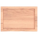 thumbnail of vidaXL Wandregal Hellbraun 60x40x(2-4) cm Massivholz Eiche Behandelt