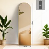 thumbnail of Décoshop26 - Espejo de pie o de pared 140 × 40 cm marco fino diseño elegante marco de metal dorado brillante 140x40 cm cristal 10_0008439
