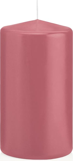 Stumpenkerzen Erdbeerrosa Ø 68 x 100 mm, 12 Stück