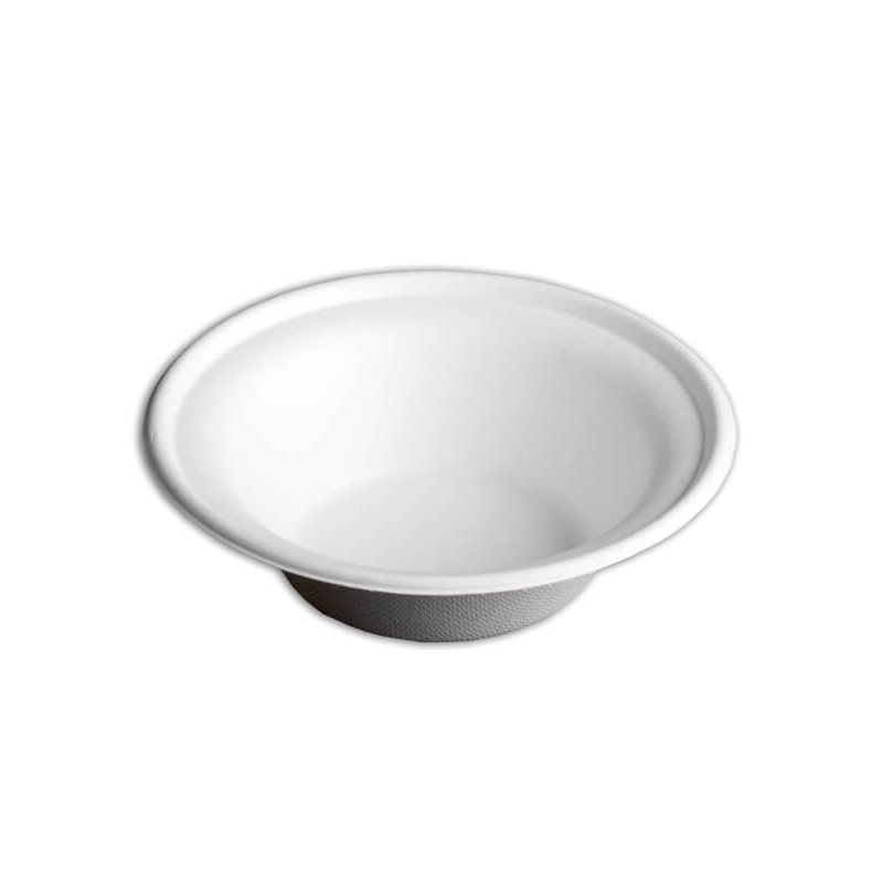 400x Schale, rund, Bagasse, 350ml