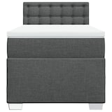 thumbnail of vidaXL Boxspringbett mit Matratze Dunkelgrau 80x200 cm Stoff