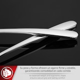thumbnail of MAGEFESA VERA Cubertería de 16 Piezas Fabricada en Acero Inoxidable, 4 Comensales y Formada por Cuchillos de Mesa, Tenedores, Cucharas y Cucharillas
