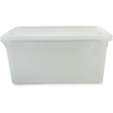 thumbnail of Pack 6 Tupper de plástico hermético rectangular con tapa, apto para microondas, lavavajillas y congelador. Medidas: 325x176x150 6,5L