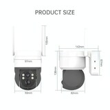 thumbnail of Camera IP HD 2MP Wifi Solaire Étanche Vision Nocturne Détection Mouvement Blanc YONIS