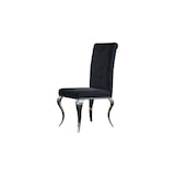 thumbnail of Silla KAWOLA LEIA silla de comedor barroca de terciopelo negro