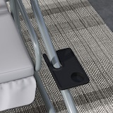 thumbnail of Outsunny balancín de jardín exterior de 3 plazas convertible en cama con toldo ajustable soportes y 2 almohadas carga 340 kg 200x120x164 cm gris