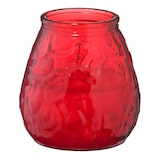 thumbnail of METRO Professional Candela in vetro, paraffina / cera vegetale, 9,8 x 10,2 cm, ca. 60 / 70 ore, rosso, 6 pezzi