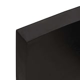 thumbnail of vidaXL Wandregal Dunkelbraun 200x50x(2-6)cm Massivholz Eiche Behandelt