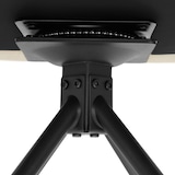 thumbnail of tectake Draaibare fauteuil Lenia, gestoffeerd - 6-delige set Fluweel crème/zwart