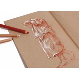 thumbnail of Clairefontaine Braunes Kraftpapier, Ries, gerippt, A3, 25 Bogen 120g - 975002C