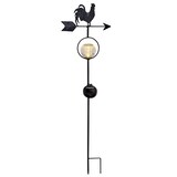 thumbnail of LED Solar Gartenstecker Hahn m. Windrichtungspfeil 81cm Sensor schwarz