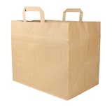 thumbnail of BIOZOYG 250 Stück Tragetasche XXL 32 x 22 x 27cm Papiertüte reißfest braun kompostierbar Einkaufstasche Papiertasche Einkaufstüte umweltfreundlich