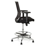 thumbnail of Luxe verhoogde bureaustoel TOP WORK 77 Stof / netstof, zwart (max. 79 cm hoog) hjh OFFICE