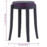 thumbnail of vidaXL Krukken stapelbaar 4 st kunststof zwart