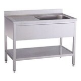 thumbnail of Spültisch 1 Becken rechts mit Aufkantung B 120cm