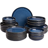 thumbnail of Palmer Serviesset Jory Stoneware 6-persoons 24-delig Blauw