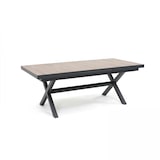 thumbnail of Ausziehbarer Tisch mit 10 Plätzen aus Aluminium und Keramik