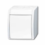 thumbnail of OCEAN Wechselschalter, ohne Beleuchtung, alpinweiß, matt, Aufputz, IP44, 1f