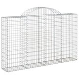 thumbnail of vidaXL Gabione mit Hochbogen 200x30x120/140 cm Verzinktes Eisen